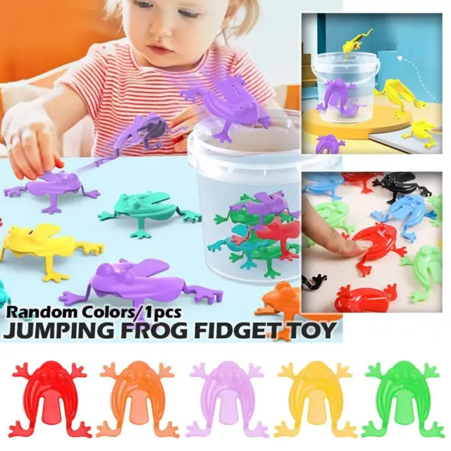 Jumping Plastic Frogs - Pinata Toy Loot/Party Bag Fillers Wedding/Kids> H7Y4