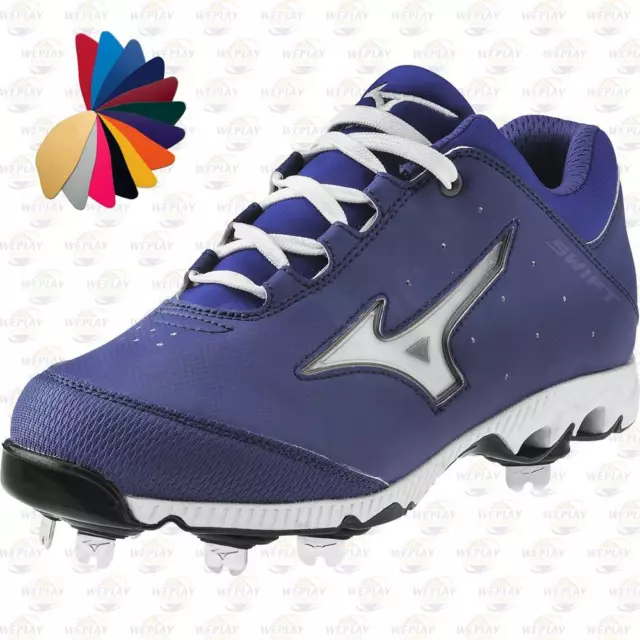 Mizuno Femmes 9 Pointe Rapide 3 Interrupteur Softball Cale, Métal 320452-5200