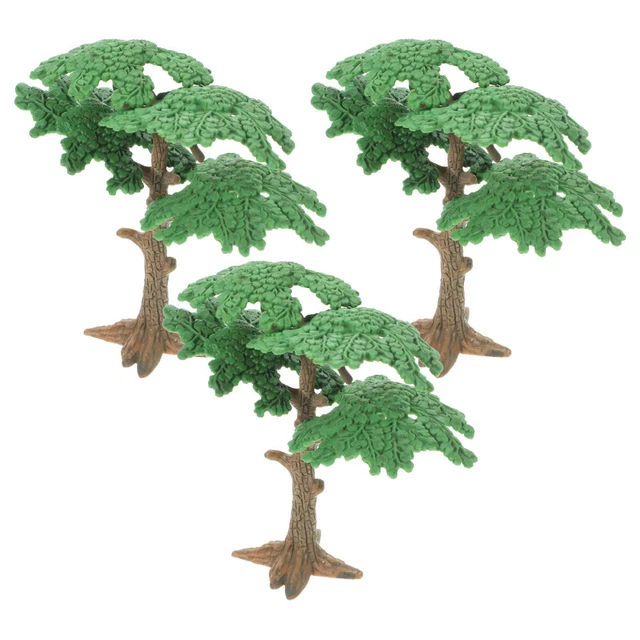 50 Arbres Miniatures Vert Clair Pour Maquette Train - Échelle 1/500 - Hauteur 3cm - Parfait Diorama