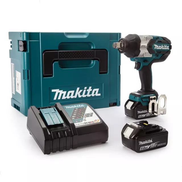 Boulonneuse à chocs 18V LXT 1050Nm 3/4" (2x5,0 Ah) en MAKPAC - MAKITA DTW1001RTJ