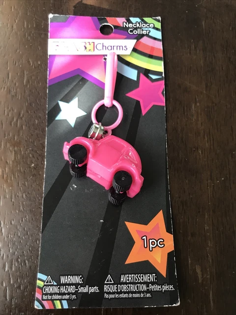 NOS 2015 Flash Charm Bell Charm Pink VW Bug ￼80s Look PLEASE READ