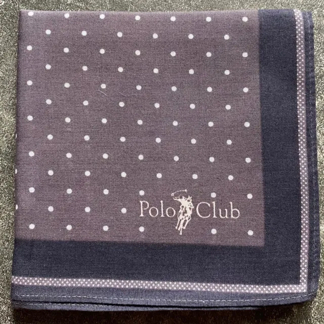 Handkerchief Men's Vintage Art Purple Polka Dot Cotton Pocket Square 18"