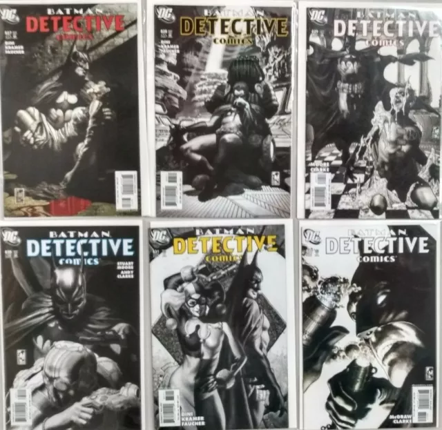 Detective Comics: Batman #827-832 DC 2007 VF/NM/NM Comic Books
