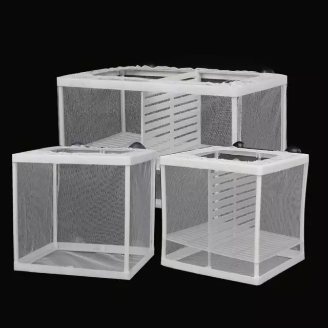 Aquarium Fish Breeding Breeder Box Baby Fish Hatchery Isolation Net Fish Tank 2