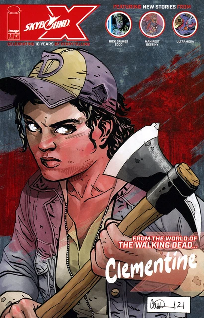 SKYBOUND X #1 Cover D Adlard NM+ 9.6 1st CLEMENTINE WALKING DEAD Rick Grimes