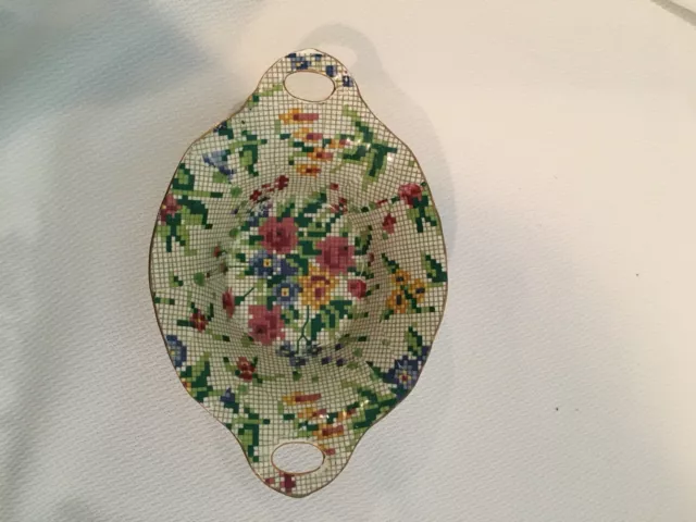 Chintz Grimwades Royal Winton Queen Anne Nut/Candy Dish 4 Inch With Handles