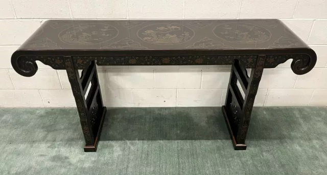71" Drexel Heritage Ming Treasures Collection Painted Altar Console Table; Mint
