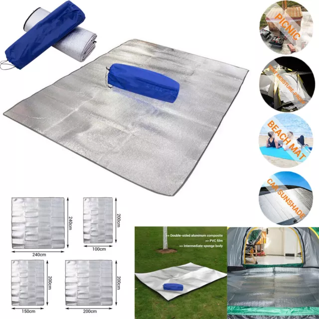 Waterproof Aluminum Foil Foam Camping Mat Outdoor Sleeping EVA Mattress Mat Pad