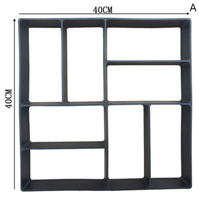 Molde de jardín pavimento para caminar reutilizable hágalo usted mismo pavimento manual para carreteras moldes de concreto CABALGA
