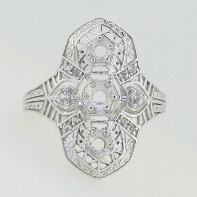 Sterling silver semi hotsell mount ring settings
