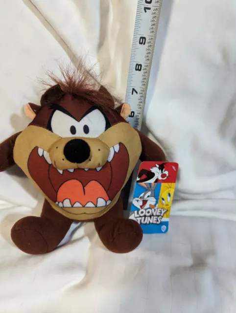 Warner Bros Looney Tunes - Taz Tasmanian Devil 7" Plush Toy Factory WB NWT 2