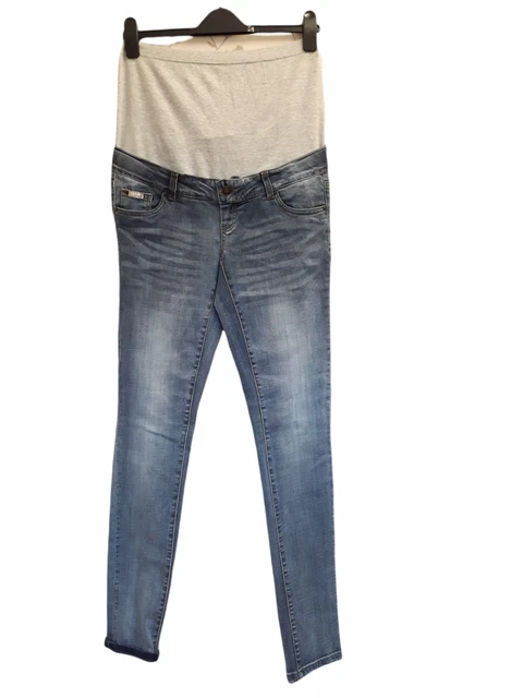 "Jeans Mamalicious Maternity Azul Vaquero Sobre Bump Corte Bota Talla W29"" L34"