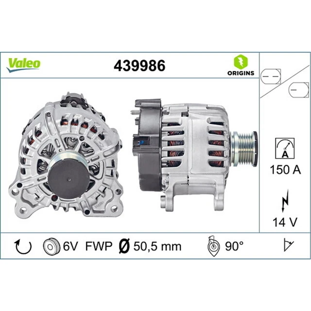 VALEO LICHTMASCHINE GENERATOR LiMa ohne Pfand VALEO ORIGINS NEW OE ...