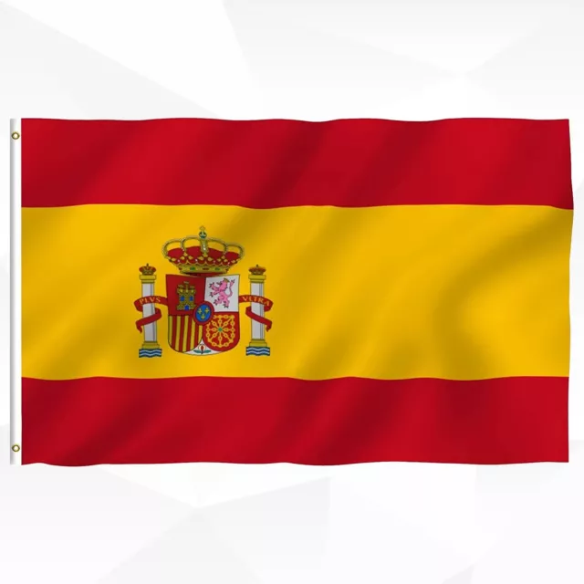 5X3FT Spain National Country Flag Polyester Flags Football Sports Fan Banner