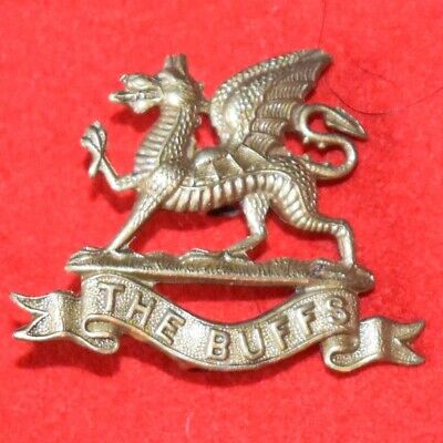 British Army. East Kent Regiment -The Buffs Genuine Officer's Collar Badge