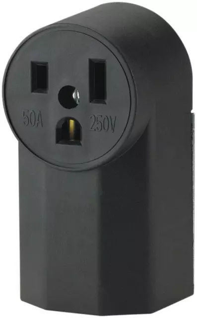 The Eaton WD1252 2-Pole 3-Wire 50-Amp 125-Volt Surface Mount Power Receptacle,
