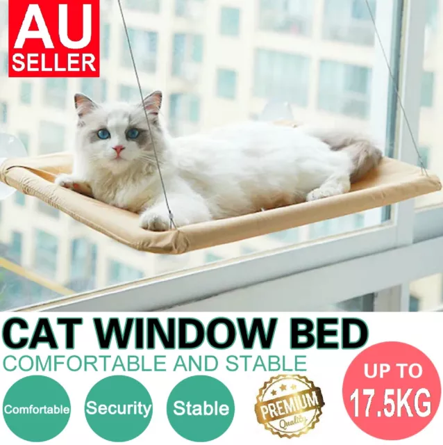 Cat Bed Window Hammock Cat Hanging Bed Basking Perch Mounted 17.5kg Durable Seat