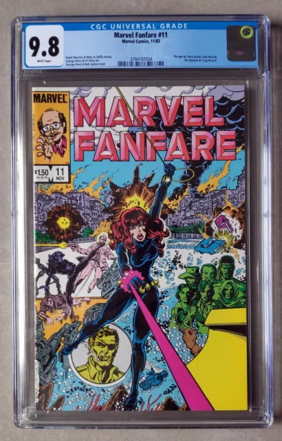 MARVEL FANFARE 11 CGC 9.8 White pages first IRON MAIDEN  Beautiful Case