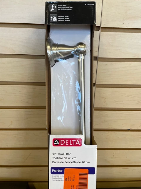 Delta Porter 18 in Towel Bar Brushed Nickel PTR18-BN