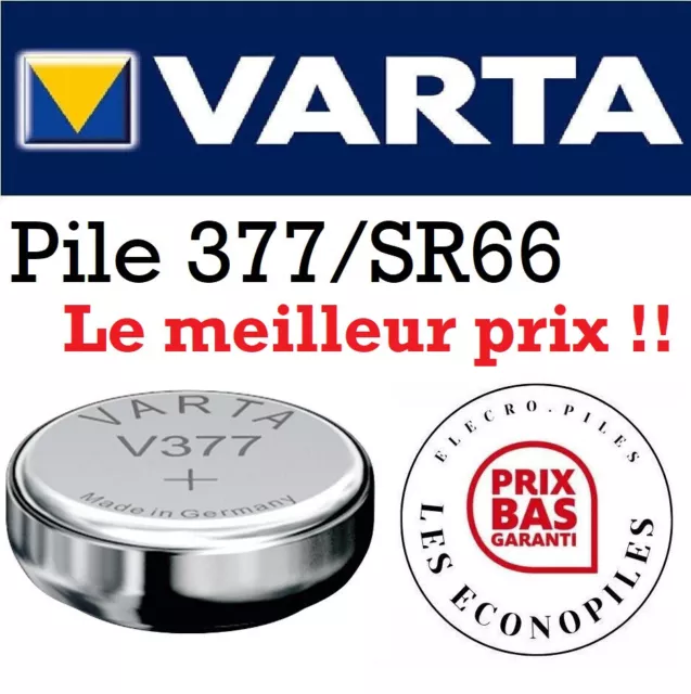 10 Piles Montre SONY 377 Argent AG4 SR66 LR626 376 SR626SW