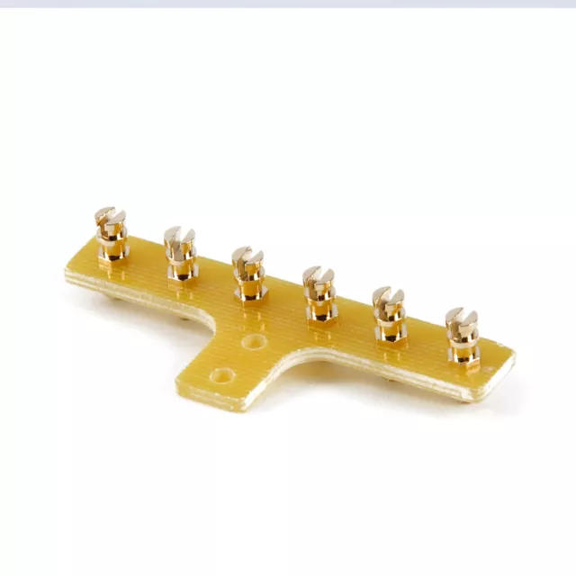 2pcs Terminal Strip Turret Tag Board 6-Lug pins Point to Point Tube Amp DIY 3