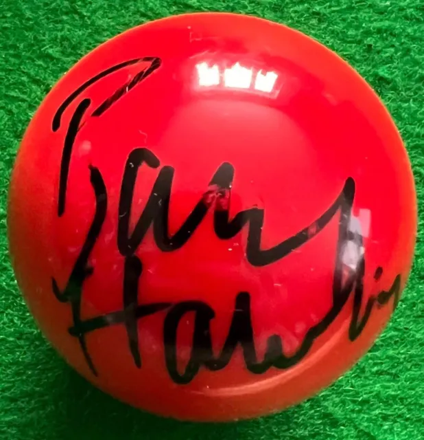 Barry Hawkins Hand Signed Red Snooker Ball 1