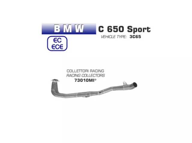 Arrow Collettori Scarico Racing Inox Bmw C 650 Sport 2016-2017-2018-2019-2020