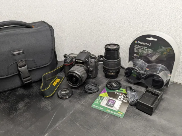 Nikon D D7000 Pro 16.2 MP Digital SLR Camera Kit w/4 Lens & Much More. EZ-2-USE