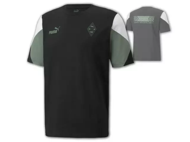Puma Borussia Mönchengladbach T-Shirt schwarz BMG Fan Tee Jersey Gr. S-3XL
