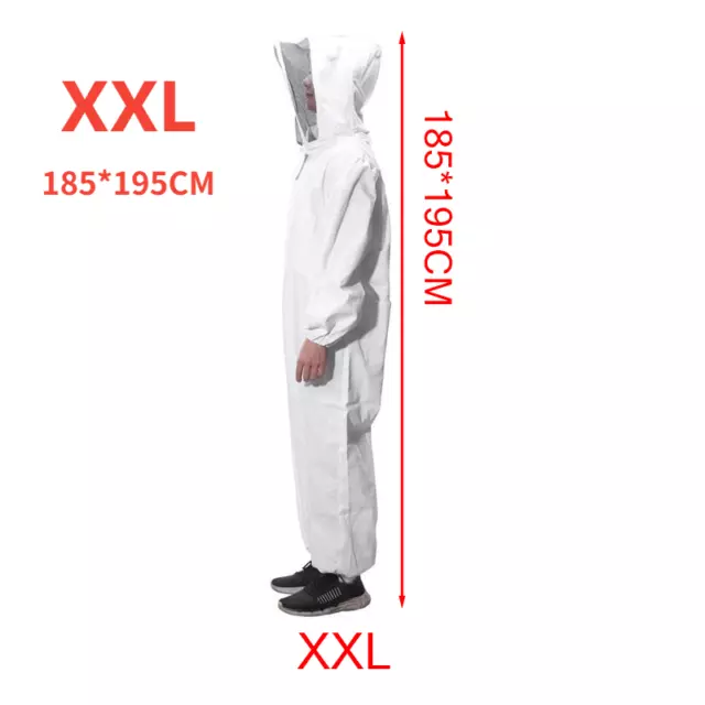 Durable Ruche Apiculture Combinaison Vêtements Blanc Anti-bienen-mantel Tailleur