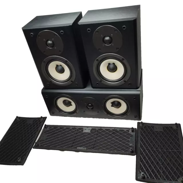 ONKYO 2 X SKR 980 Rear Surround SKC 980 Centre Speakers Black