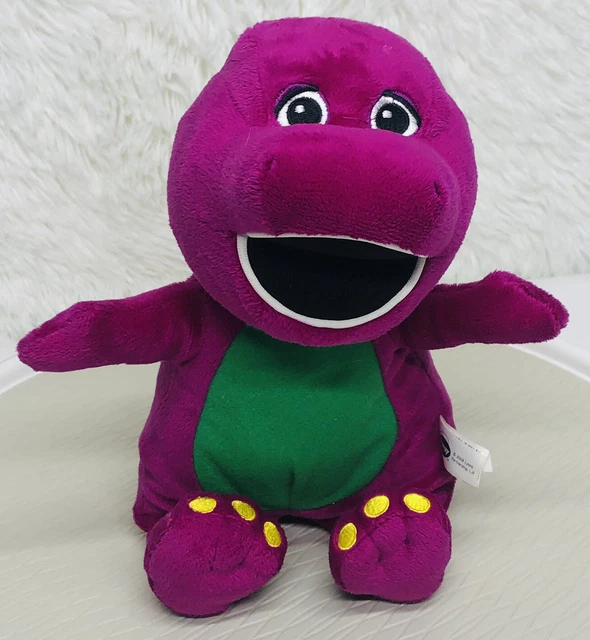 BARNEY PURPLE DINOSAUR 12" Plush Stuffed Toy 2008 Lyons Jakks Pacific