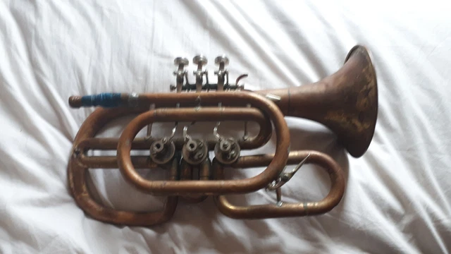 Vintage rotary valve cornet
