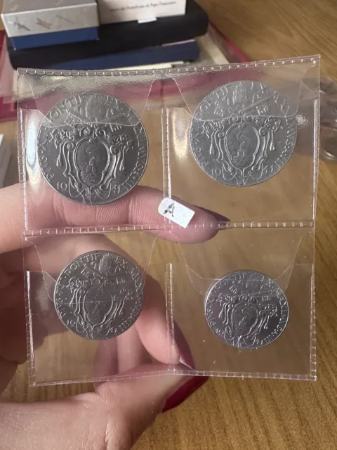 Serie 4 Monete Città Del Vaticano Pio Xii 20 50 Cent 1 2 Lire 1941 A