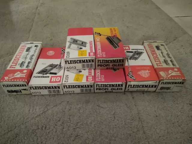 8 x Empty HO Fleischmann Boxes 5000,5021,6012,6013,6113
