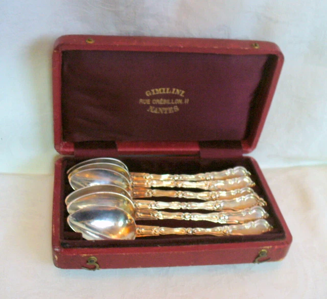 6 Kaffeelöffel - Frankreich - 950er Silber