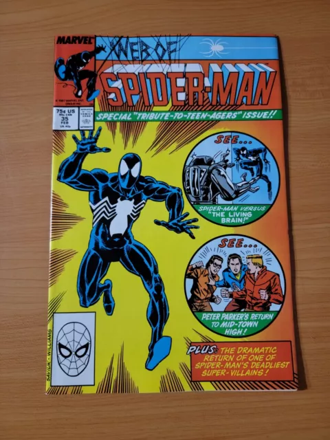 Web of Spider-Man #35 Direct Market Edition ~ NEAR MINT NM ~ 1988 Marvel Comics
