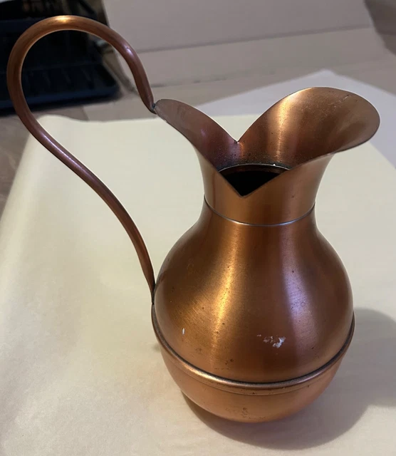cruche cuivre et boite laiton (2) - Cuivre