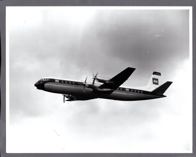 Bea British European Airways Vickers Vanguard G-Apeg Large Original Photo B.e.a.