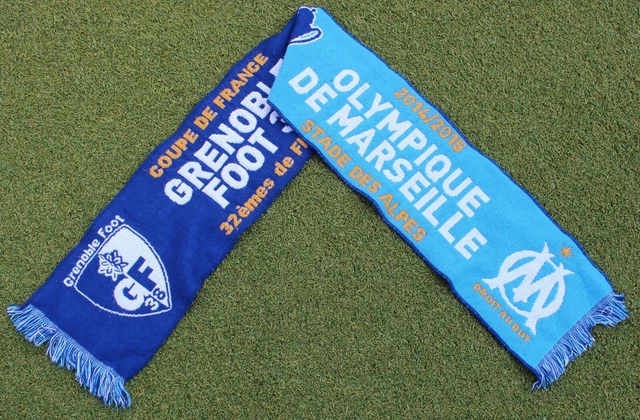 Echarpe - OLYMPIQUE DE MARSEILLE - OM - Noir - Acrylique - Produit officiel
