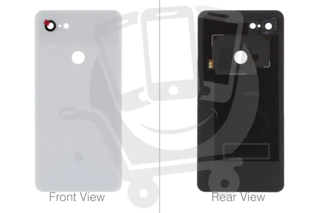 Official Google Pixel 3 XL Clearly White Battery / Rear Cover with Marking - 20G