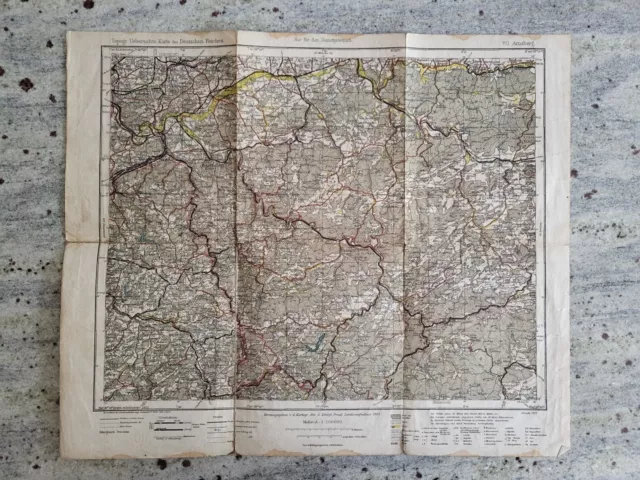 Arnsberg Nr. 110 Topographische Übersichtskarte des Deutschen Reiches 1:200.000