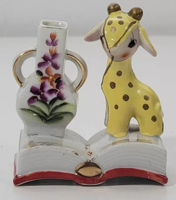 Vintage Mid Century Minature Anthropomorphic Giraffe Vase. Japan. c1960