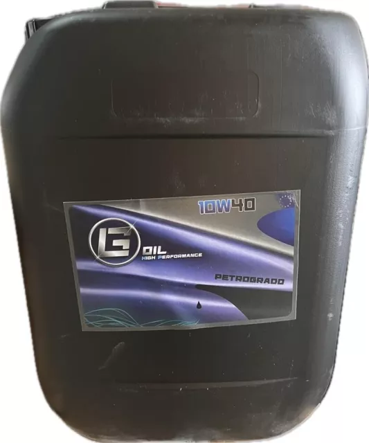 20 Litri Olio Motore Auto G Oil 10W40 Semisintetico Lt 20