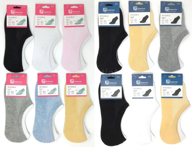 6 Pairs Invisible Sport Socks Hidden Liners Foot Cover Footies No-Show Low Cut