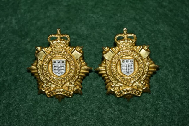 The Royal Logistics Corps New Metal Collar Badges - 2 Colour