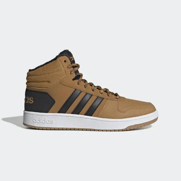 SCARPE ADIDAS HOOPS Mid Uomo Ee7371 Marrone Sabbia Alte Sneakers