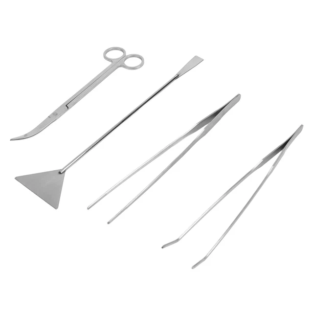 Aquarium Aquascape Tools Kit 4 In 1 Multifunction Stainless Steel Aquatic Pl Yuw