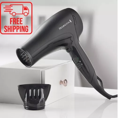 Remington Powerpik 2 Hair Dryer 2000W With nozzle And 2 Speed Settings D3010