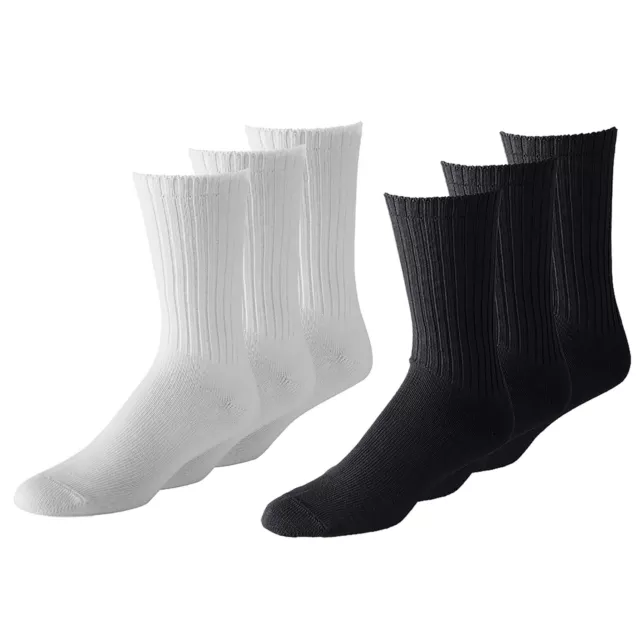 12 Pairs Men's Athletic Crew Socks - Bulk Wholesale Packs - Any Shoe Size